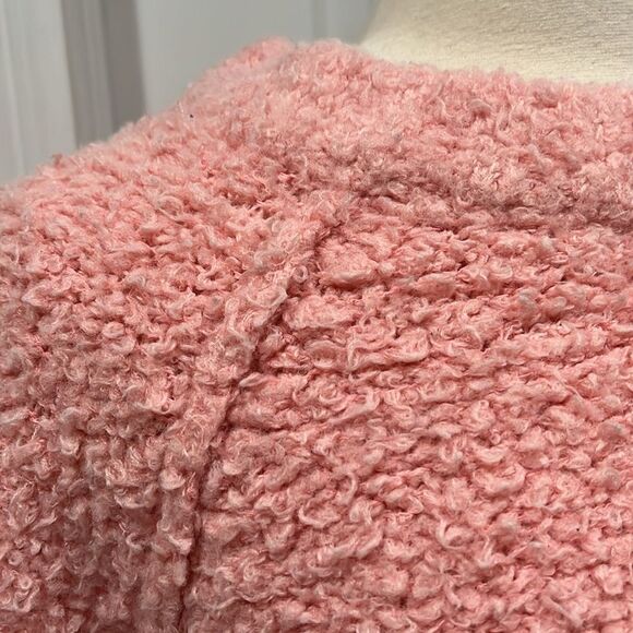 Free People Teddy Sweater Tunic in Pink Rosette Size Large - Picture 5 of 16